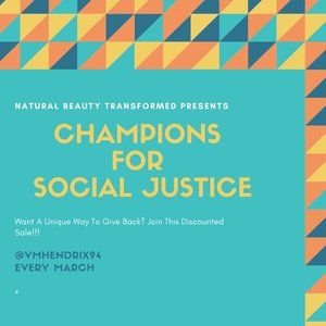 Champions For Social Justice Sale (Every March)